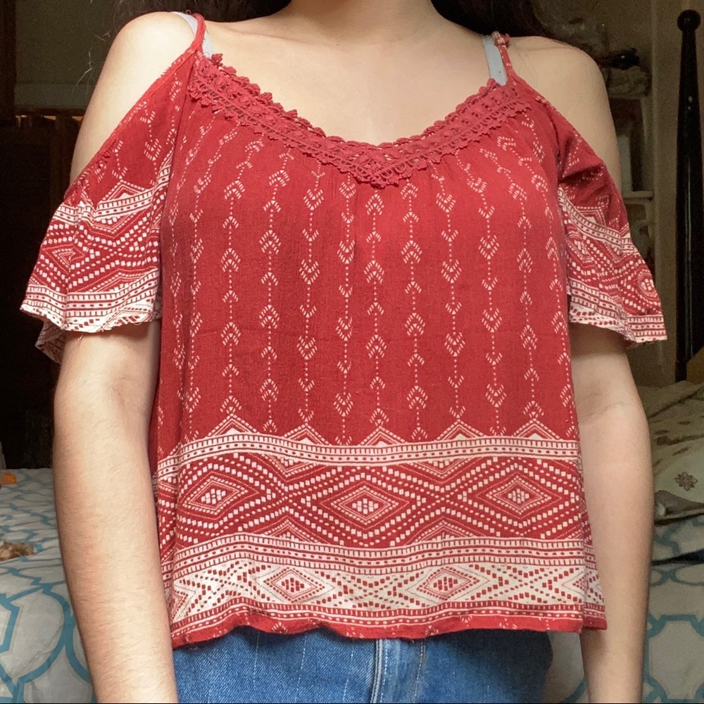 Forever 21 Cold Shoulder Top